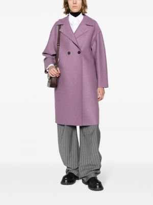 Vlněný kabát s knoflíky Harris Wharf London