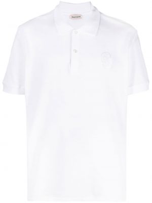 Polo marškinėliai Alexander Mcqueen balta