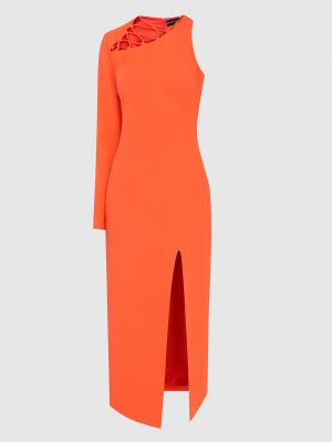 Оранжевое вечернее платье David Koma