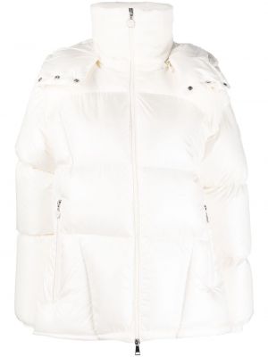 Pernata jakna Moncler bijela