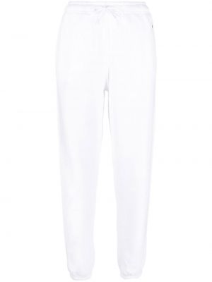 Pantalon de joggings taille basse taille haute slim Polo Ralph Lauren blanc