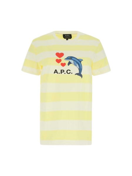 T-shirt A.p.c., żółty