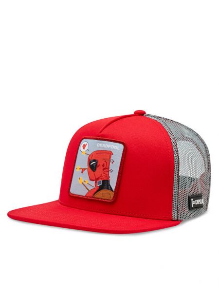 Kepurė su snapeliu Capslab raudona