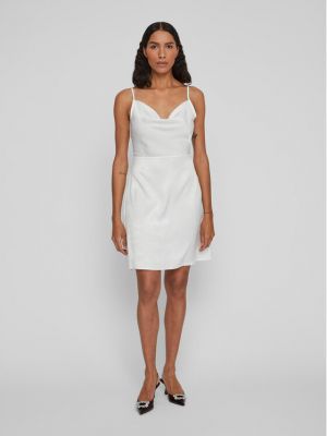 Κοκτέιλ φόρεμα Vila λευκό