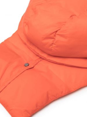 Manteau à capuche matelassé Yves Salomon orange