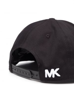 Haftowana czapka z daszkiem Michael Kors czarna