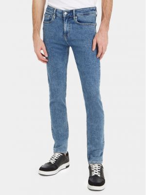 Priliehavé skinny fit džínsy Calvin Klein Jeans modrá