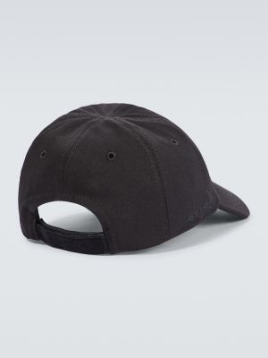 Cappello con visiera di cotone Gr10k nero