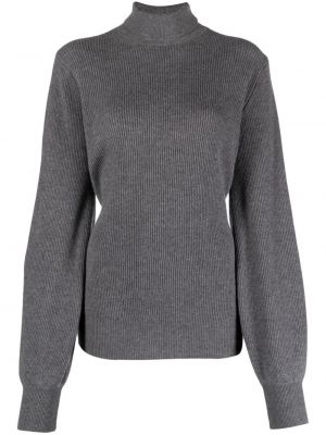 Кашмирен пуловер Malo сиво