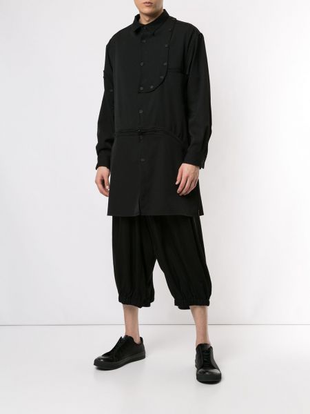 Camisa con cremallera Yohji Yamamoto negro