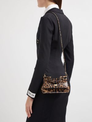 Bolso clutch de cuero leopardo Dolce & Gabbana