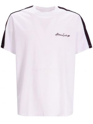 T-shirt en coton à imprimé Armani Exchange blanc