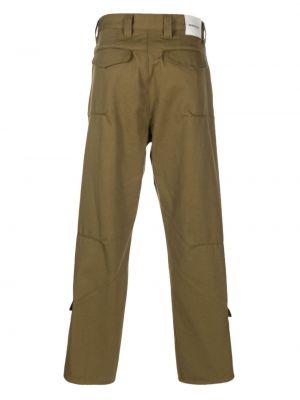 Pantalon droit en coton Namacheko vert