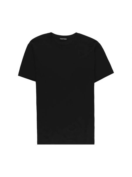Koszulka z krótkim rękawem z okrągłym dekoltem Tom Ford czarna