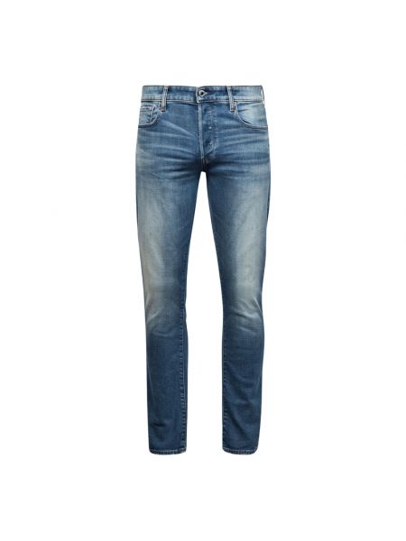 Klassische stern skinny jeans mit taschen G-star blau