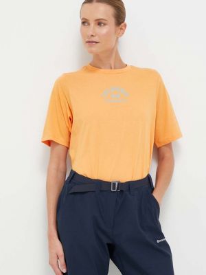 Памучна тениска Columbia оранжево