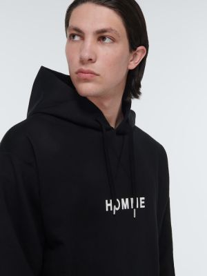 Pamučna hoodie s kapuljačom Comme Des Garã§ons Homme crna