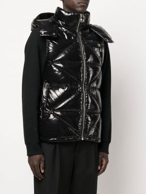 Prošívaná péřová bunda bez rukávů Philipp Plein černá