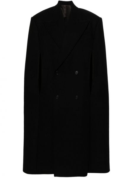 Vlněný kabát Wardrobe.nyc černý