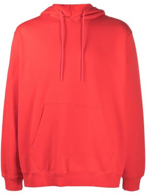 Bluza z kapturem z nadrukiem Msgm czerwona