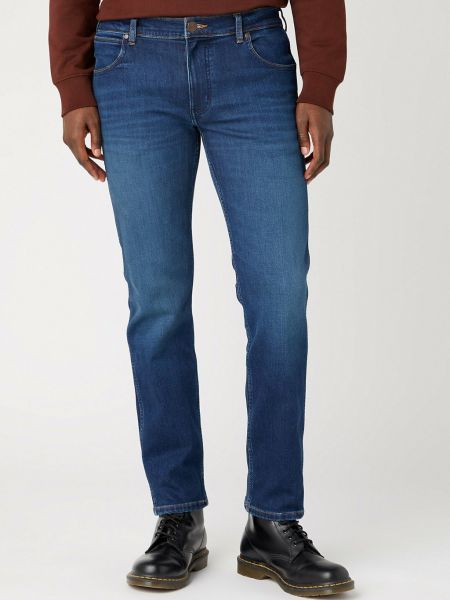 Приталенные джинсы Wrangler синие