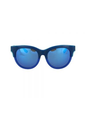 Okulary przeciwsłoneczne Alexander Mcqueen Pre-owned niebieskie