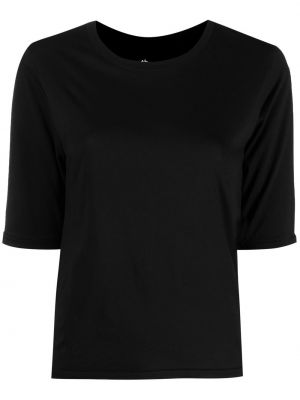 Βαμβακερή μπλούζα με στρογγυλή λαιμόκοψη Thom Krom μαύρο
