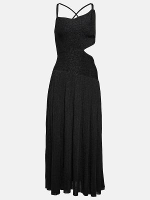 Robe mi-longue asymétrique Zimmermann noir