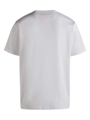 Raštuotas medvilninis marškinėliai Bally balta
