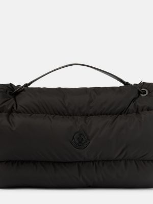 Nakupovalna torba iz najlona iz najlona z zadrgo Moncler črna