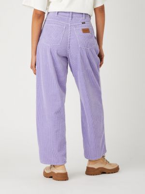 Pantaloni plisate Wrangler violet