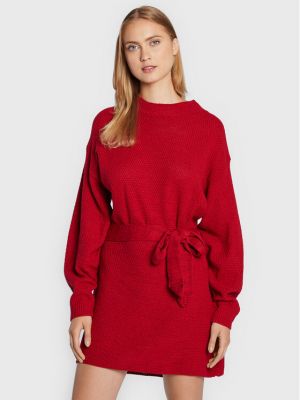 Pletena obleka Glamorous rdeča