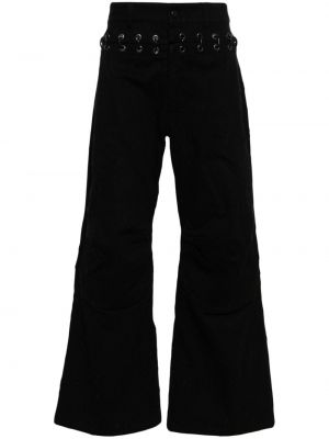 Laza szabású nadrág Ximon Lee fekete