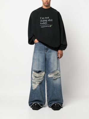 Sweatshirt mit print mit rundem ausschnitt Vetements