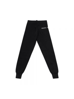 Pantalones de algodón con capucha Marc Jacobs negro