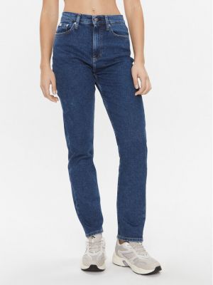 Tiesūs džinsai Calvin Klein Jeans mėlyna