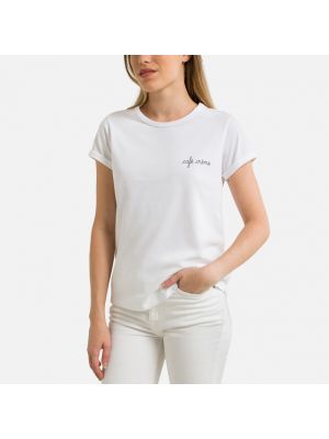 Camiseta manga corta de cuello redondo Maison Labiche blanco