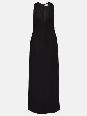 Sukienka długa wełniana Gabriela Hearst czarna
