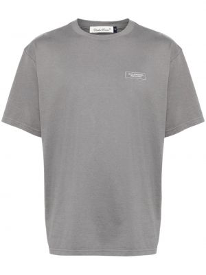 T-shirt en coton à imprimé Undercover gris