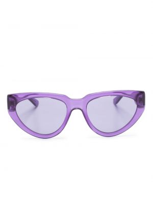 Sonnenbrille mit print Karl Lagerfeld lila