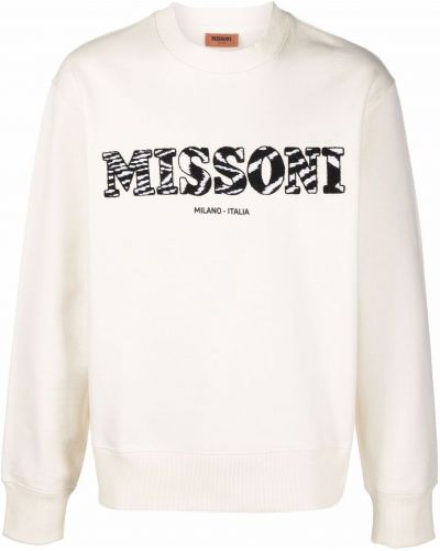 Sweatshirt mit stickerei aus baumwoll Missoni schwarz