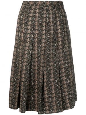 Pliszírozott tweed szoknya Christian Dior