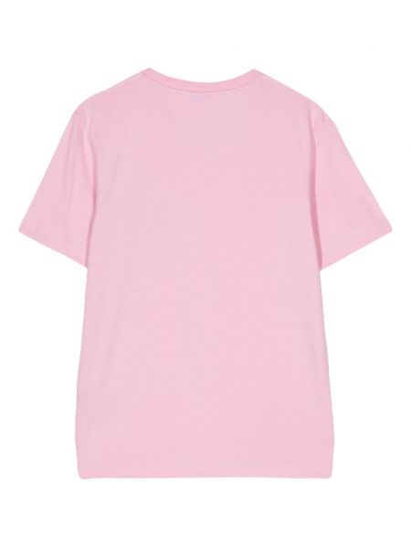 Koszulka z nadrukiem Ps Paul Smith różowa