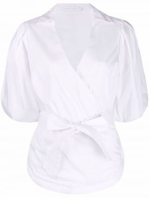 Блуза с v-образно деколте Simkhai бяло