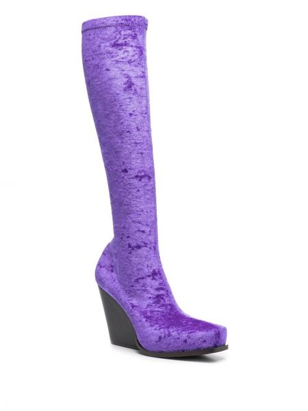Veliūrinės guminiai batai Stella Mccartney violetinė