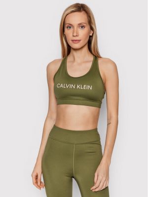 Športová podprsenka Calvin Klein Performance zelená