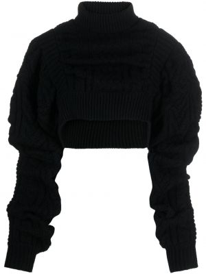 Vilnonis megztinis Noir Kei Ninomiya juoda