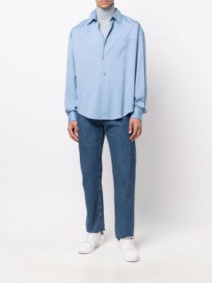 Chemise avec poches Ami Paris bleu