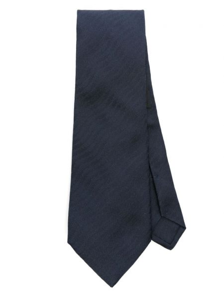 Jacquard selyem nyakkendő Etro kék