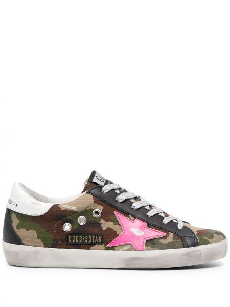 Stjernemønster kamuflere sneakers Golden Goose